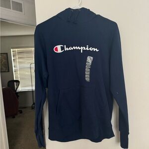 Champion hooded sweatshirt brand new with tags dark blue size M